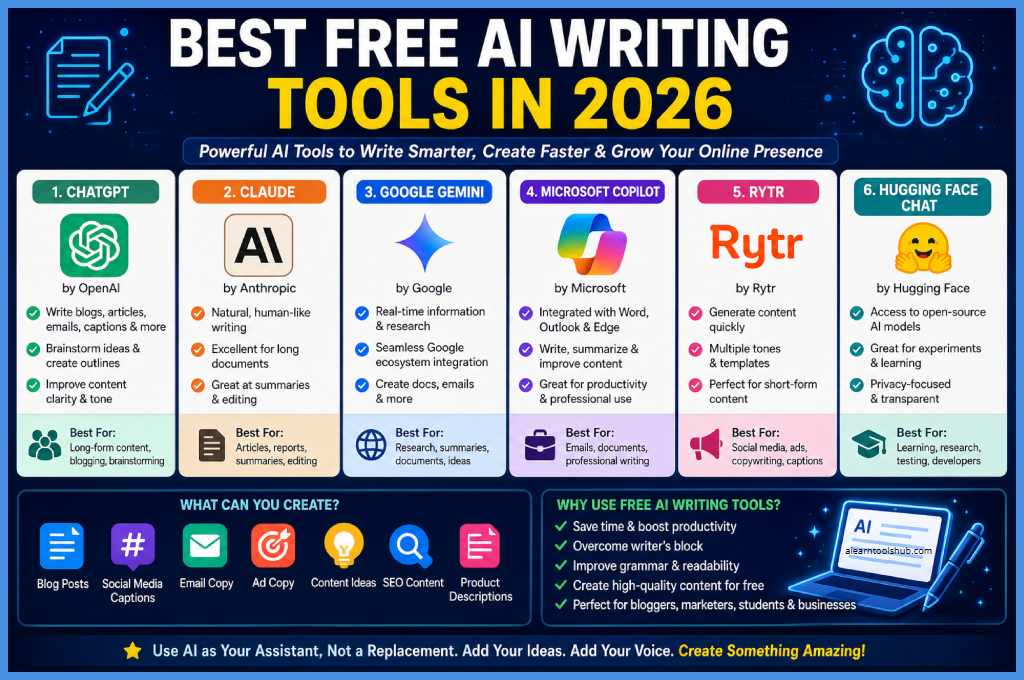 Best Free AI Writing Tools in 2026