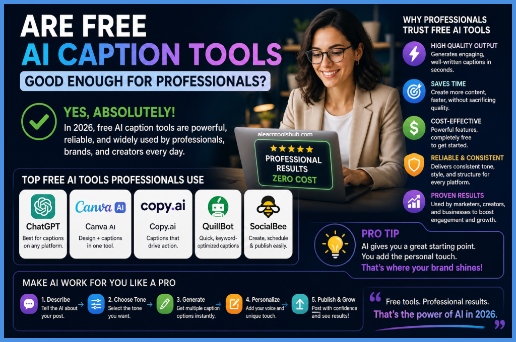 free AI caption tools are good enough for professionals in 2026