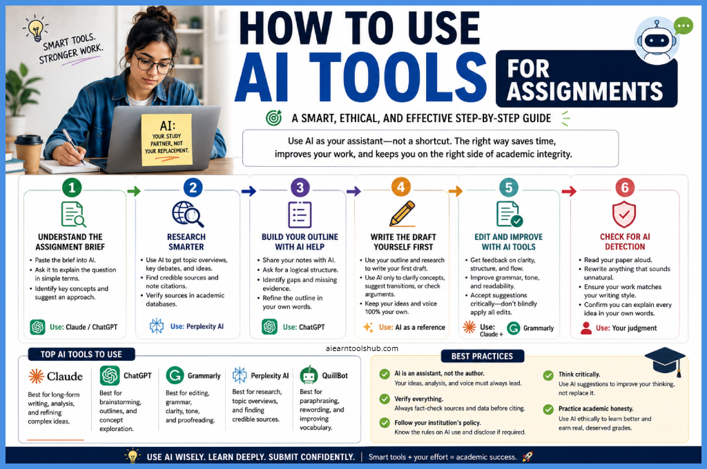 how students can use AI tools for assignments