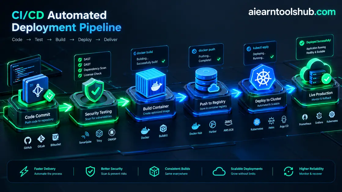 Modern CI CD Pipeline Automation and GitOps Flow Architecture