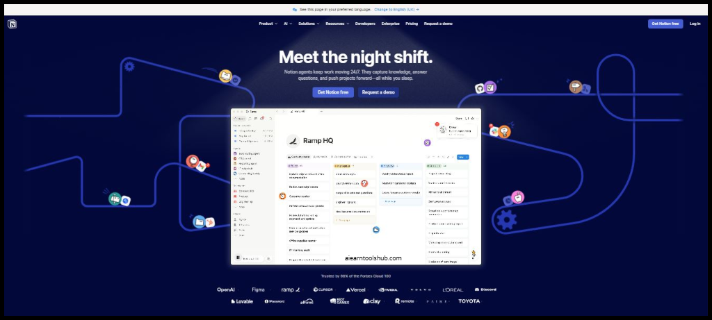 Notion AI workspace