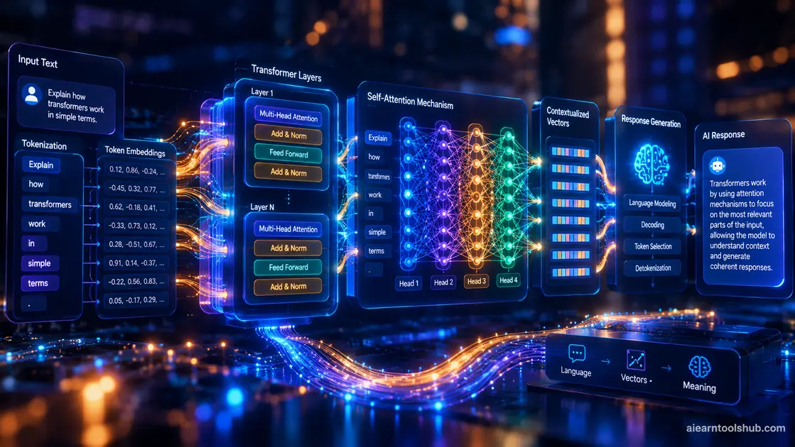 what is an ai chatbot workflow diagram illustrating neural network processing