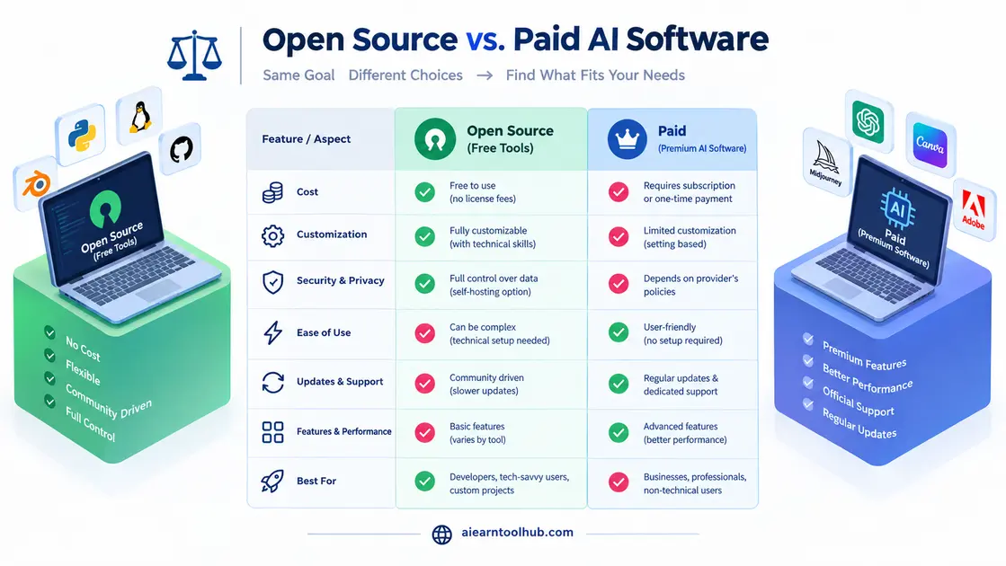 Visual graphic comparing free and paid AI paraphrasing tool parameters free AI article rewriter