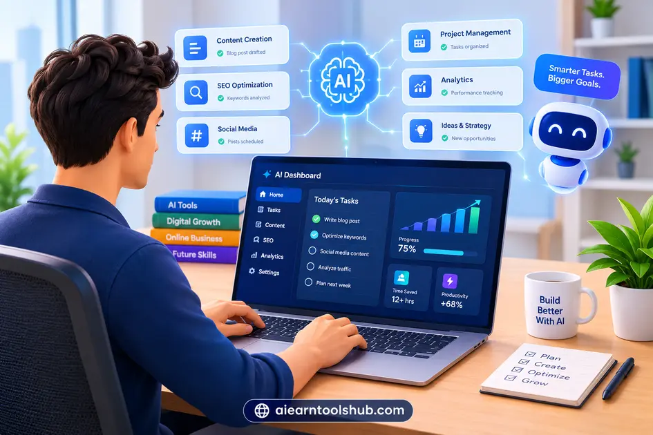 ChatGPT AI assistant dashboard for small business owners. best AI tools for small business owners