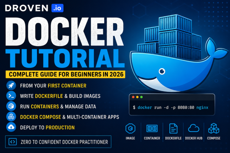 Droven.io Docker Tutorial complete guide for beginners in 2026