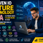 Droven io Future Technology USA feature image highlighting AI, cloud computing, DevOps, cybersecurity, and online earning opportunities in the USA for 2026