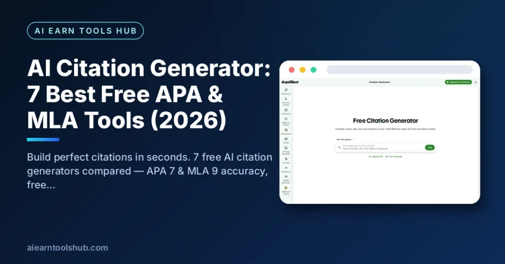 AI Citation Generator: 7 Best Free APA & MLA Tools (2026)