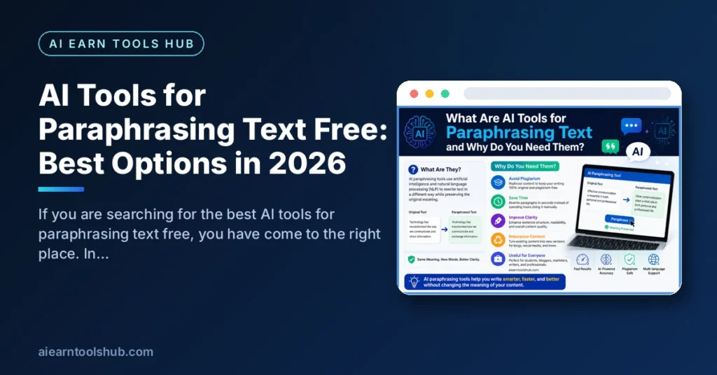 AI Tools for Paraphrasing Text Free: Best Options in 2026