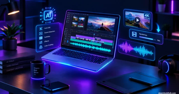 ai video editing tools for beginners software interface and creator workflow visual