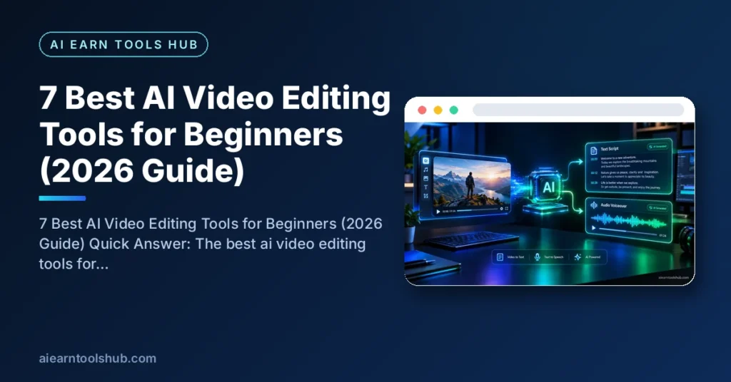 7 Best AI Video Editing Tools for Beginners (2026 Guide)