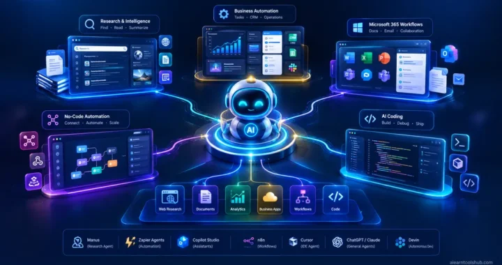 Best agentic AI tools for research, automation, Microsoft 365, and coding