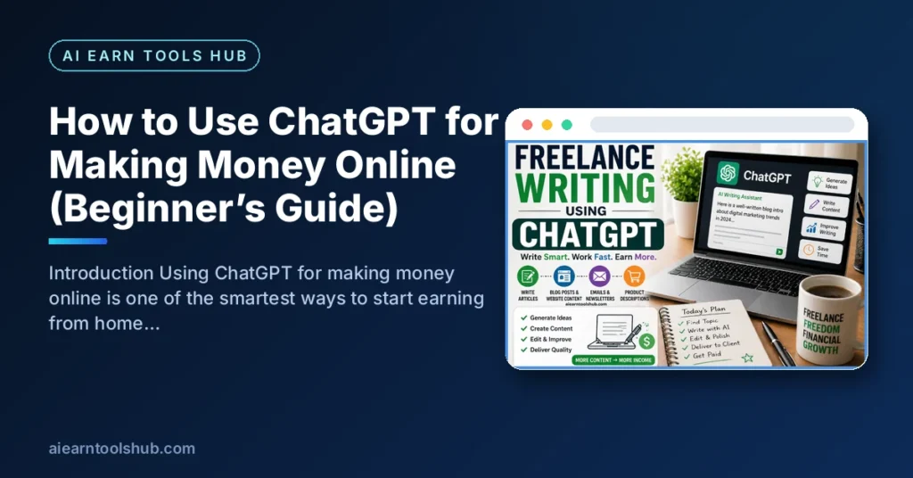 How to Use ChatGPT for Making Money Online (Beginner's Guide)