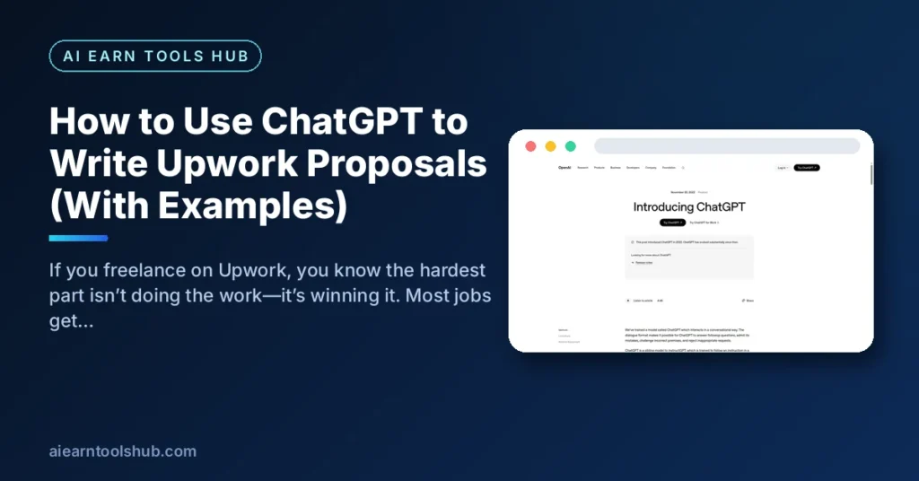 How to Use ChatGPT to Write Upwork Proposals (With Examples)