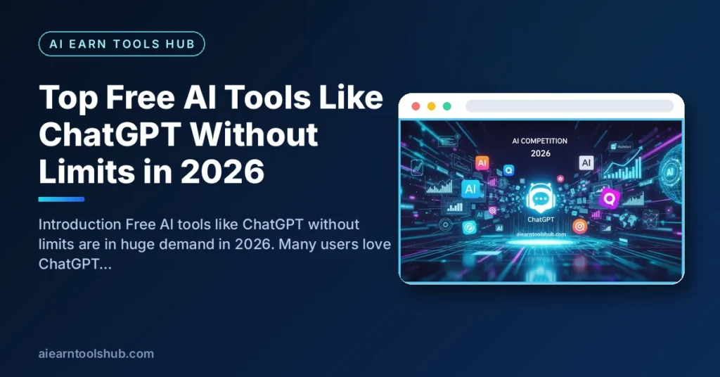 Top Free AI Tools Like ChatGPT Without Limits in 2026
