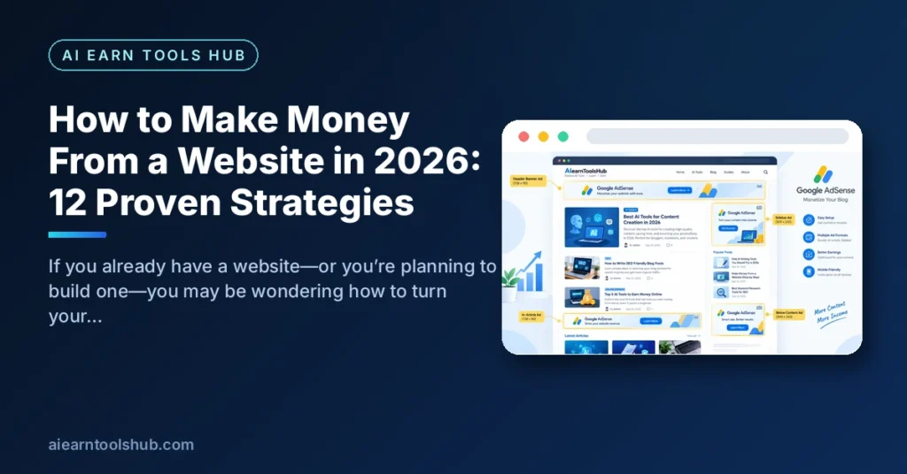 How to Make Money From a Website in 2026: 12 Proven Strategies