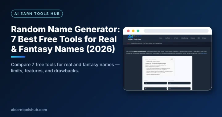 Random Name Generator: 7 Best Free Tools for Real & Fantasy Names (2026)